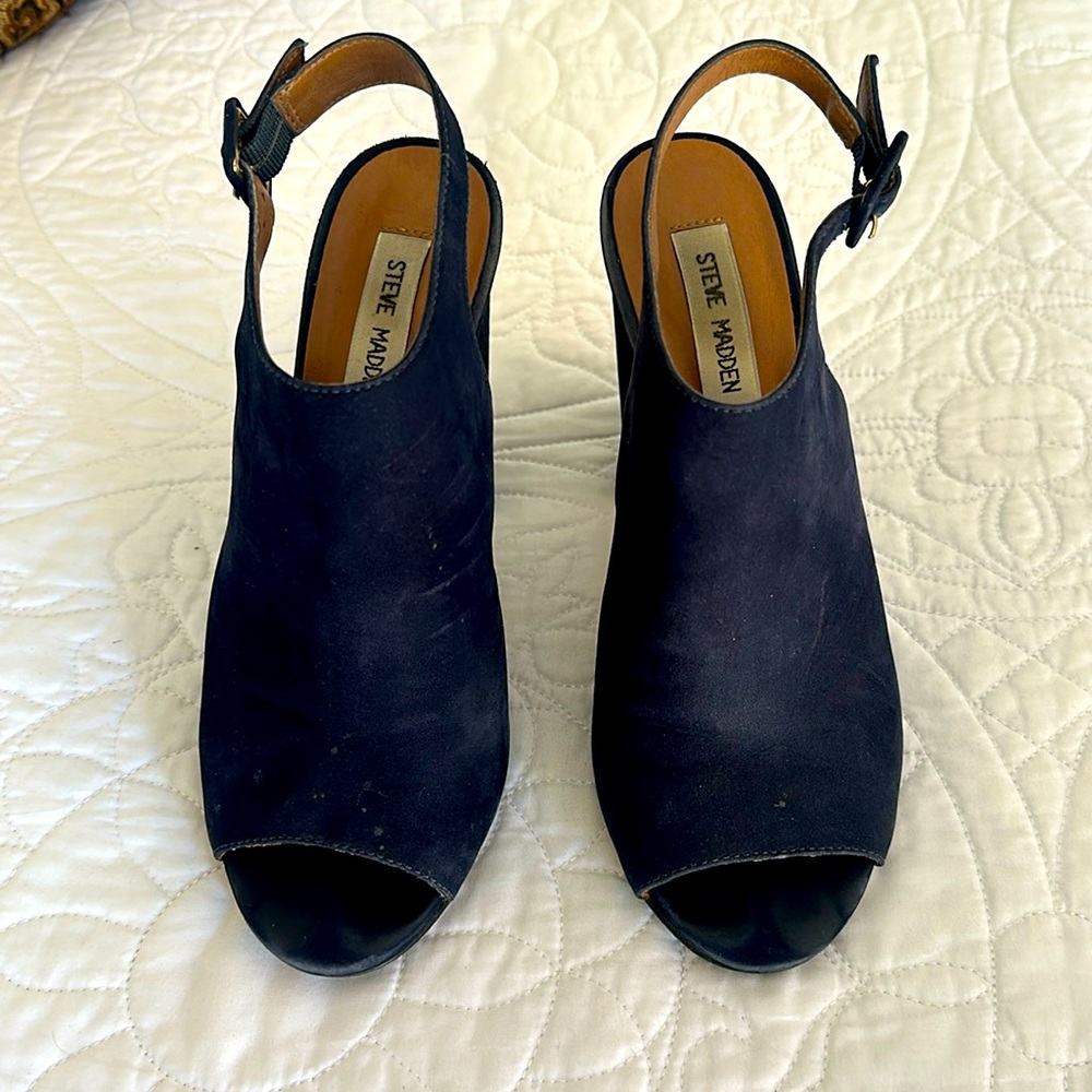 steve madden peep toe heels - size 8